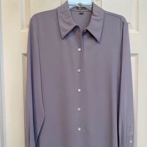 Talora Light Lilac 100% Silk Blouse